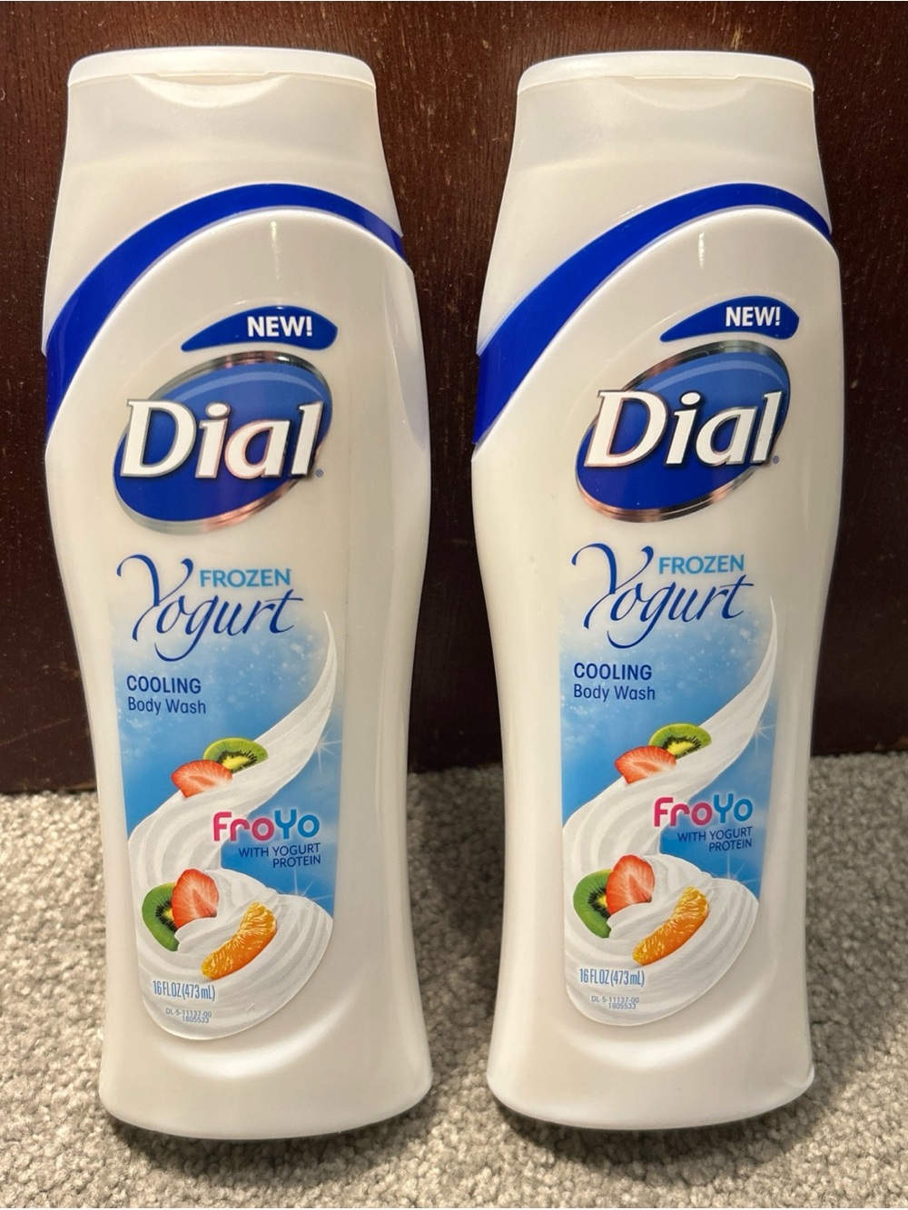 X2 Dial Frozen Yogurt Cooling Body Wash FroYo With Yogurt Protein 16oz